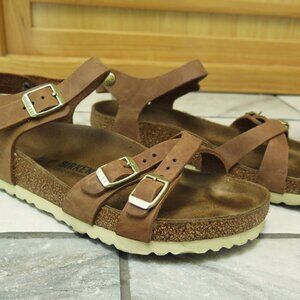 Birkenstock Kumba Oiled Leather Cognac Size 39 US 8-8.5